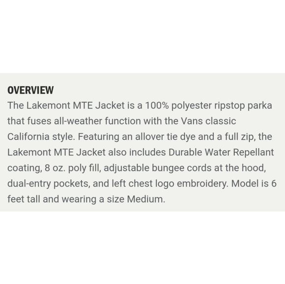 🆕🌿VANS TIE DYE JACKET🌿 - Picture 5 of 8